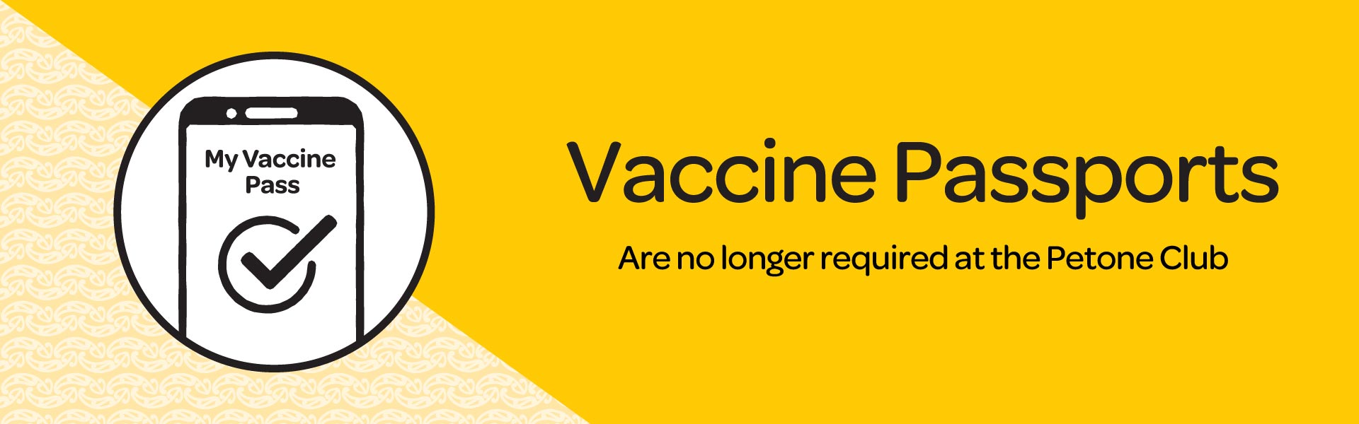 Vaccine Passes not required